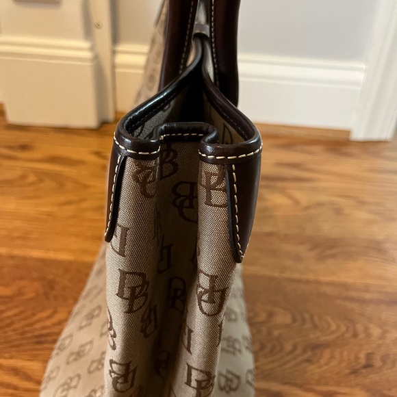 Dooney & Bourke Signature Canvas Satchel, Excellent - Picture 6 of 16